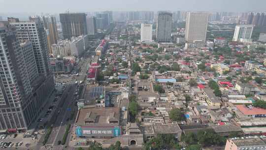 航拍河北邯郸串城街历史文化街区