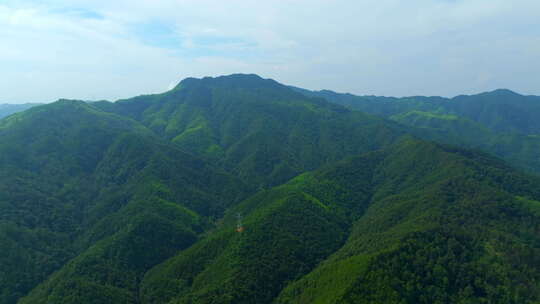 群山 蓝天 航拍视频素材模板下载