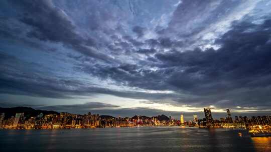 香港城市延时摄影视频素材