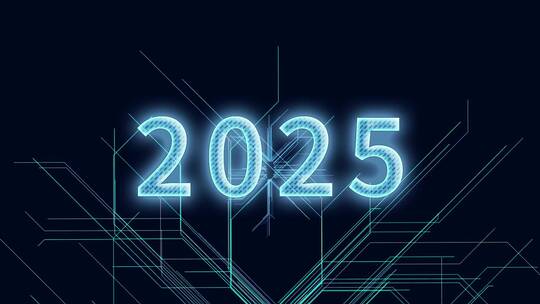 2025三维科技感电路板生长线条场景