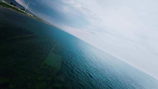 青海湖穿越机航拍