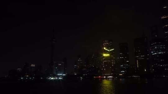 东方明珠 城市CBD 黄浦江 夜上海