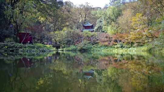 长沙岳麓山自然风光航拍