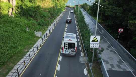 深圳大鹏湾沿海公路房车跟拍