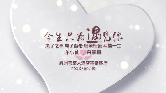 今生只为遇见你-婚礼MV