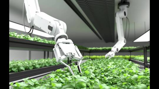 AI人工智能机器人种植蔬菜