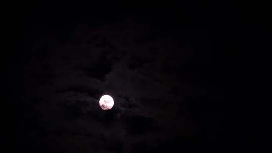 4K 乌云遮挡月亮