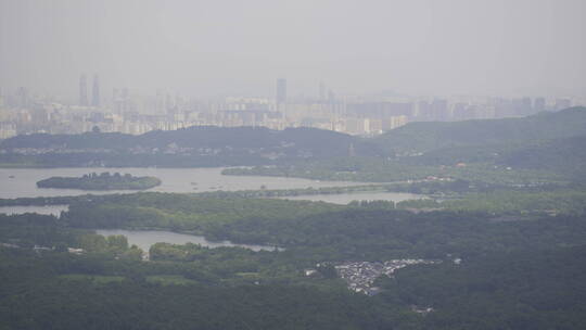 杭州西湖夏日实拍风景素材