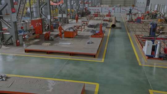 高清实拍工厂工业生产自动化机器