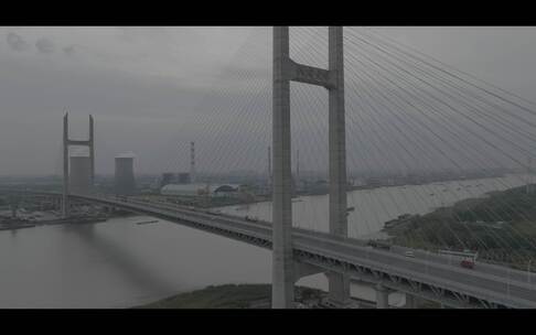 闵浦大桥航拍01（4K/50fps/灰档/降噪）