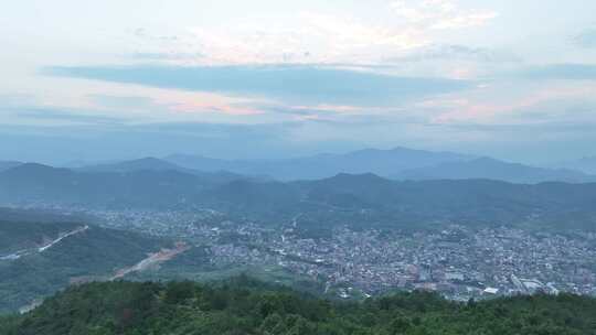 泉州安溪县蓬莱镇蓬莱山清水岩清水祖师航拍