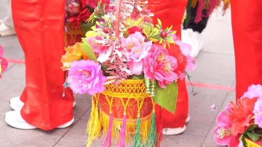 轿花 花 五颜六色 纸花 花朵