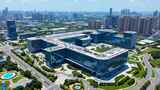 现代建筑城市航拍全景高清在线视频素材下载