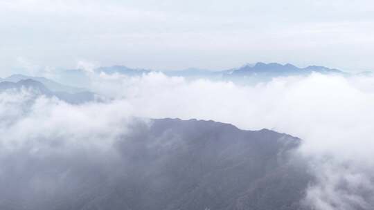 秦岭山脉秋季风景云海