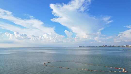 天空蓝天白云自然风景大海海浪海洋波浪