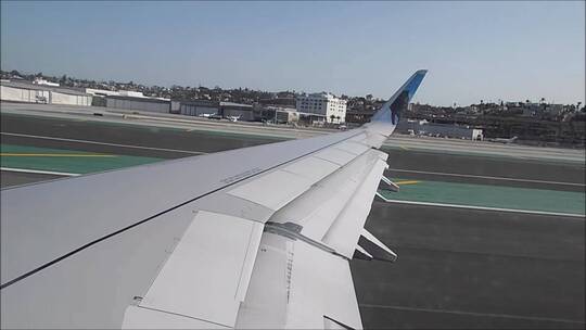 飞机 机舱 飞机窗外 机舱窗外视频素材模板下载