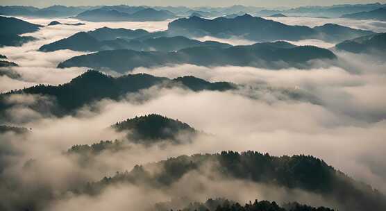 唯美风光日出日落云海风景唯美开场航拍中国