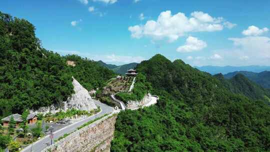 航拍湖北襄阳尧治河4A景区