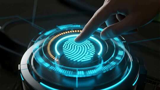 指纹识别信息安全科技视频