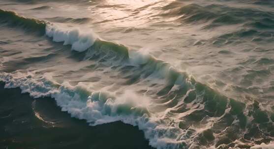 大海海浪阳光海洋浪花海水大气震撼开场片头