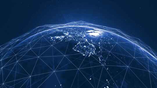 全球数字连接线，全球通信，全球业务，数据