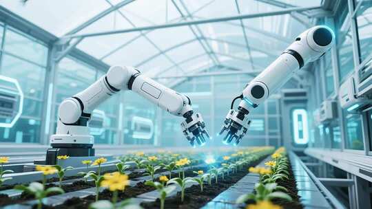 温室大棚内机械臂智能种植
