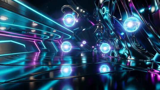 未来感科技空间场景