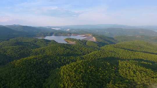 湖乔卡斯，森林，蓝岭山脉，风景