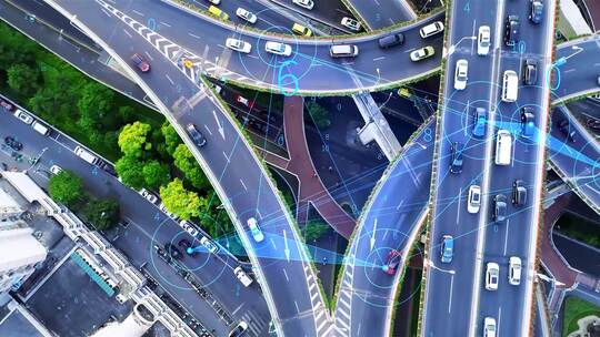 5G智慧城市科技城市数字城市智慧交通视频素材模板下载
