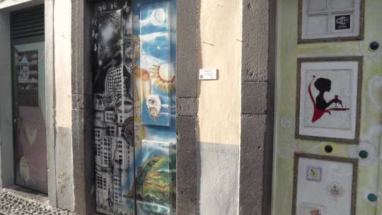街头壁画艺术之旅视频素材模板下载