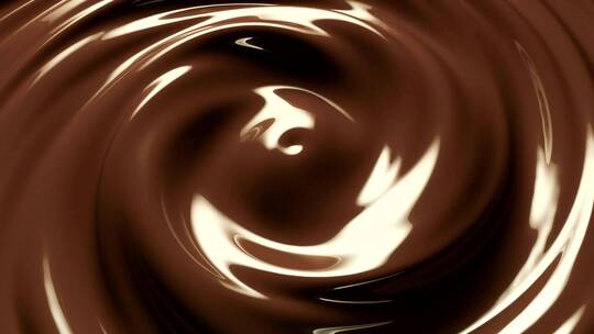 搅拌巧克力漩涡