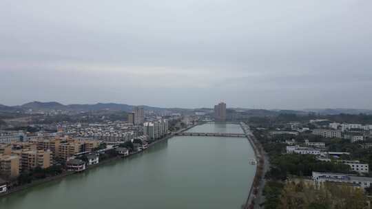 罗江廊桥、城市水域、古色古韵