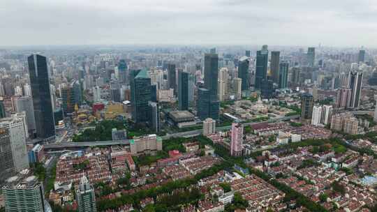 上海_航拍上海建筑群_城市风光