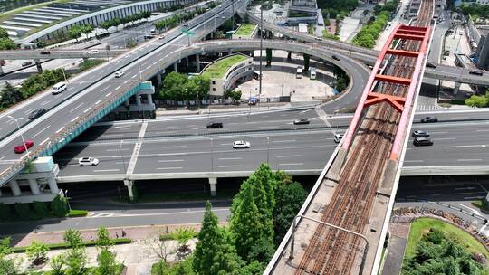 漕溪北路立交视频素材模板下载