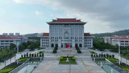 厦门大学航拍校园建筑风光学校风景教学楼