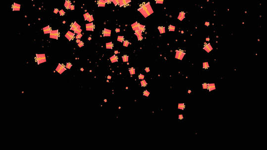礼盒爆出动画