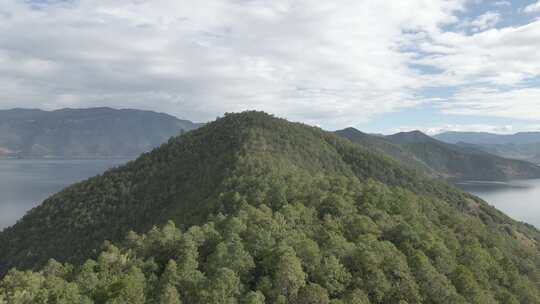 4K 航拍人间绝美摩梭族泸沽湖神湖神山