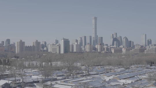 北京冬天 北京雪景 冬天城市雪景