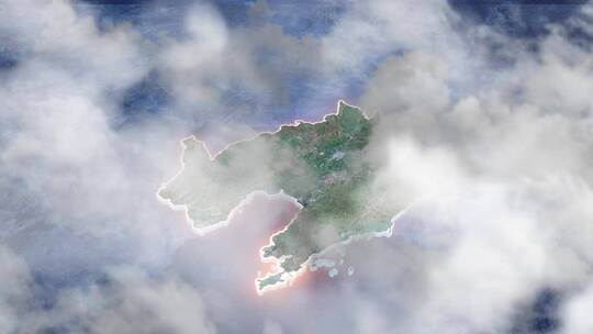 辽宁区位地图-写实地形