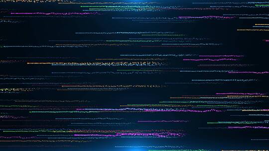 4K蓝色粒子横向穿梭循环视频2