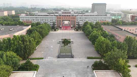 航拍河北中医药大学奠基仪式