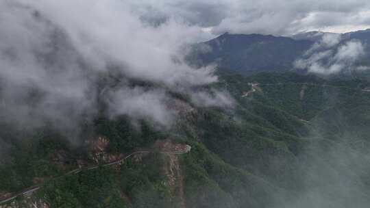 美丽中国河南伏牛山老界岭自然风光