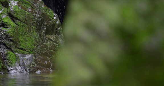 大自然 山野 雨后 瀑布