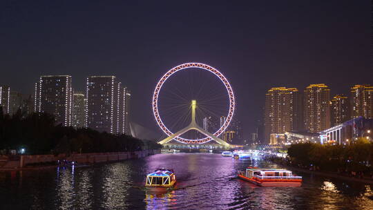 4K 天津之眼夜景