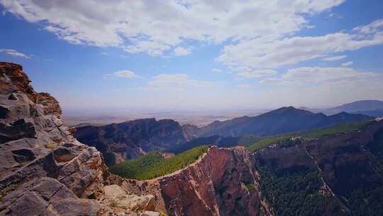 宁夏贺兰山风景航拍延时2