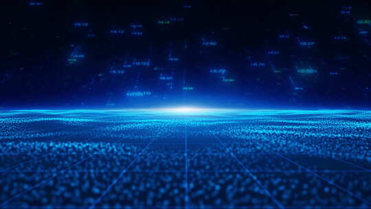 发光的未来数字网络环路