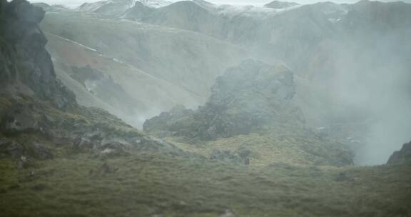 冰岛上的自然风光