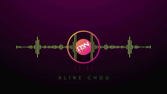 AE炫酷音频可视化音波logo效果AE模板