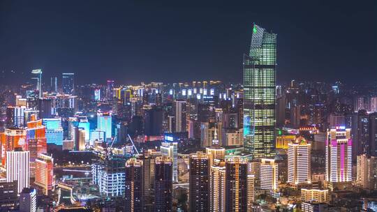 恒隆广场（大悦城楼顶方向）夜景延时