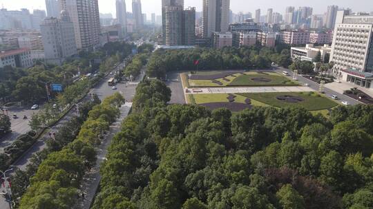 航拍湖南衡阳城市风光视频素材模板下载